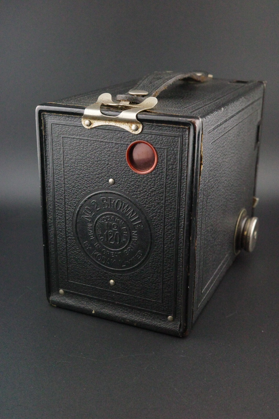 Kodak No.2 Brownie Model F 120 Film Box Camera - Tested & Working Vintage 1930's