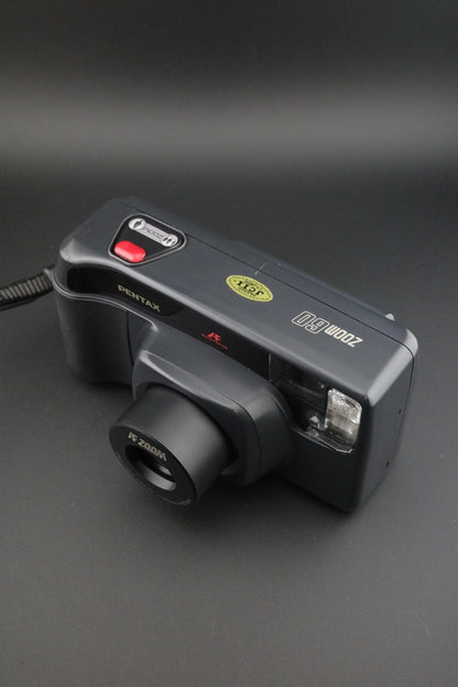 Pentax Zoom 60 AF 35mm Point and Shoot Film Camera Tested & Working (LCD Fault)
