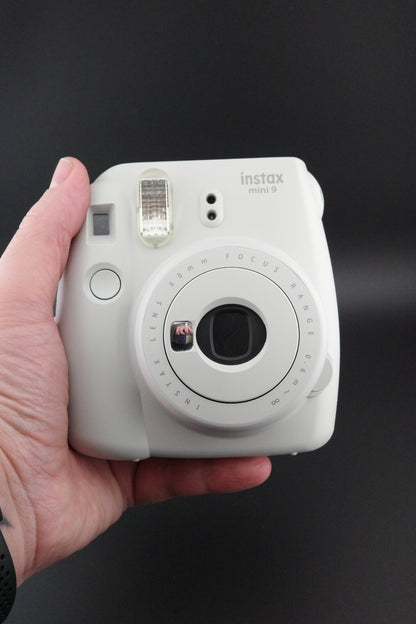 Instax Mini 9 White Instant Film Camera + Batteries - Tested & Working