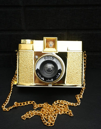 Lomography Diana F+ Limited Gold Edition 120 Film Camera - Boxed & Working