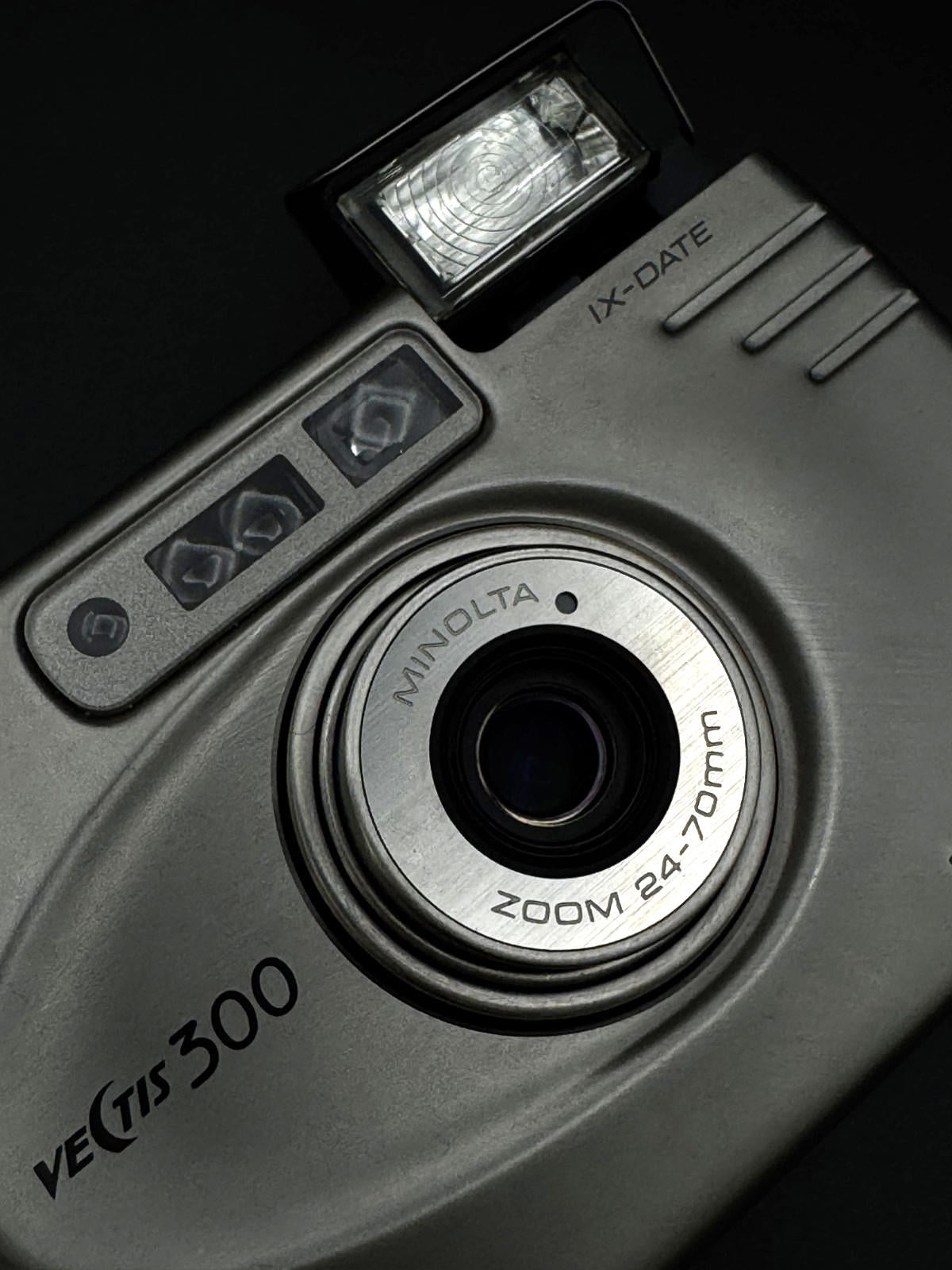 Minolta Vectis 300 IX-Date Vintage APS Film Camera Point & Shoot - Fully Working