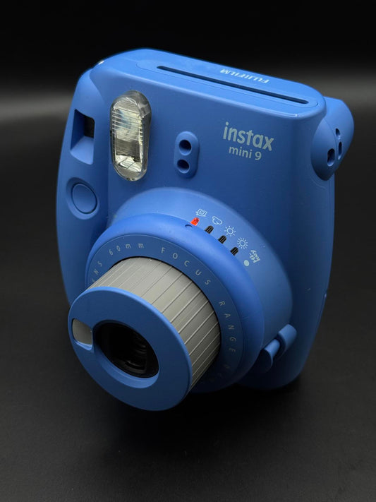 Fujifilm Instax Mini 9 Instant Camera Cobalt Blue + Film & Batteries - Working