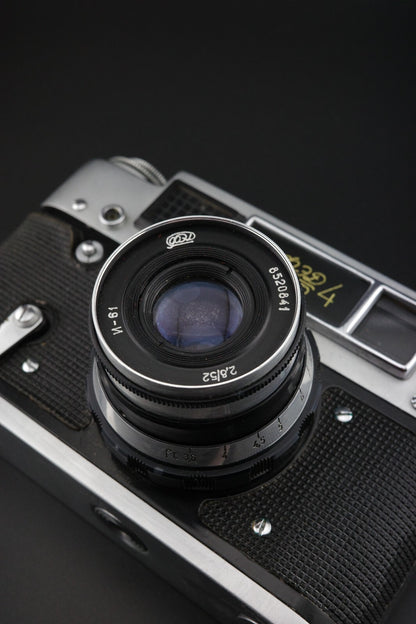 FED 4 Rangefinder 35mm Film Camera 52mm f2.8 Lens Vintage 1970's USSR - Working