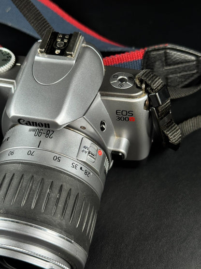 Canon EOS 300v 35mm SLR Film Camera + EF 28-90mm Canon Zoom Lens - Read Details