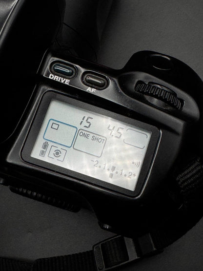 Vintage Canon EOS 100 35mm Film Camera + 35-80mm Power Zoom Lens - Working (O15)