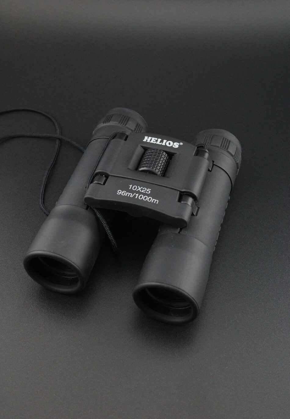 Helios 10 x 25 Compact Travel Binoculars and Case - 96M-1000M