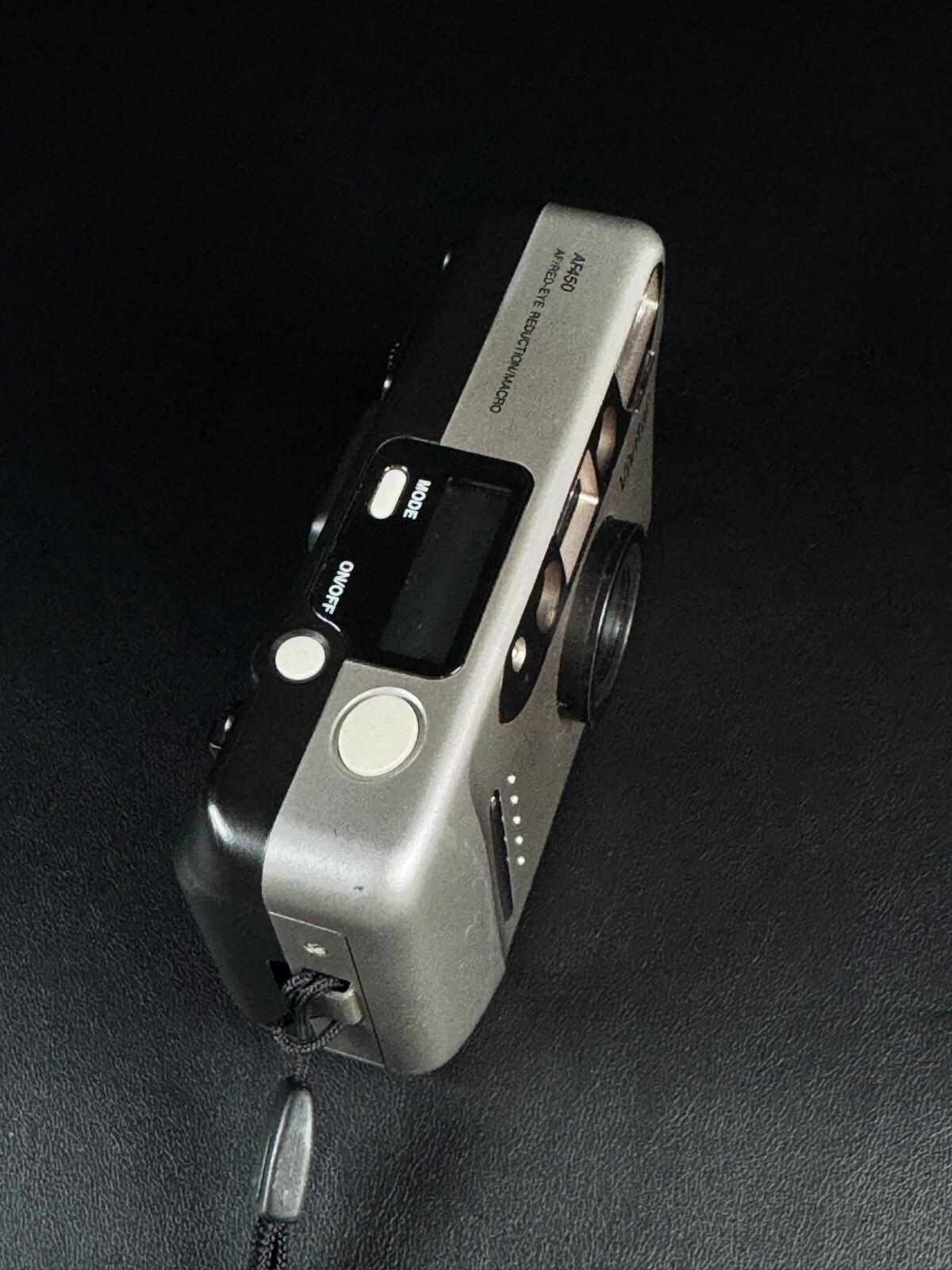 Working Vivitar AF450 Compact 35mm Film Camera 28mm Macro Lens Panorama