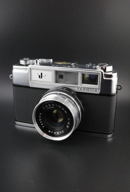 Yashica J Vintage 1960's 35mm Rangefinder Camera + Case - Faulty, Spares Repair