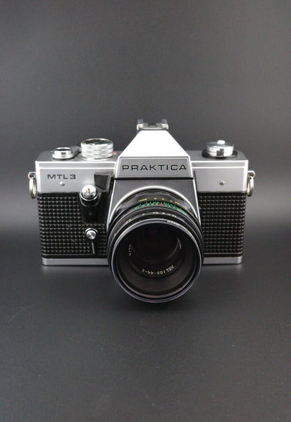 Vintage Praktica MTL 3 35mm SLR + Helios 44-2 58mm f2 M42 - Tested Working