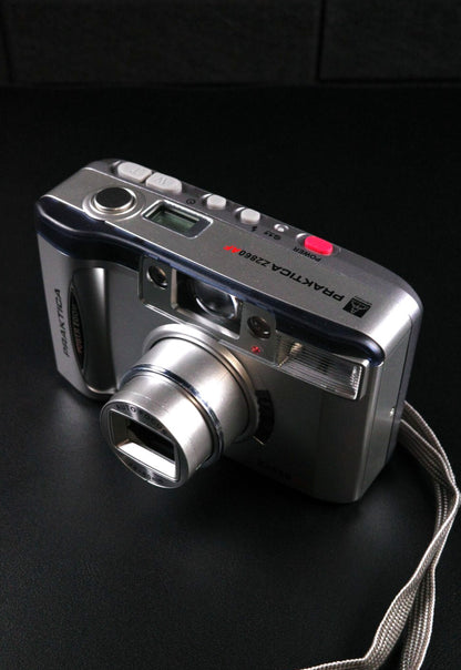Praktica Power Zoom Z2860 AF 35mm Point & Shoot Film Camera with Case - Working