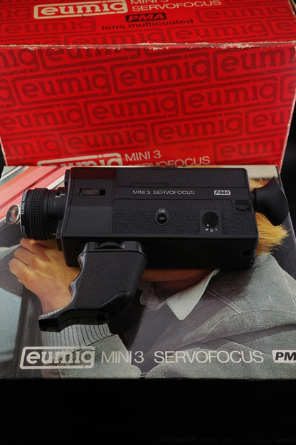 Boxed Eumig Mini 3 Servofocus PMA Super 8 Cine Camera - Faulty - Spares Repair