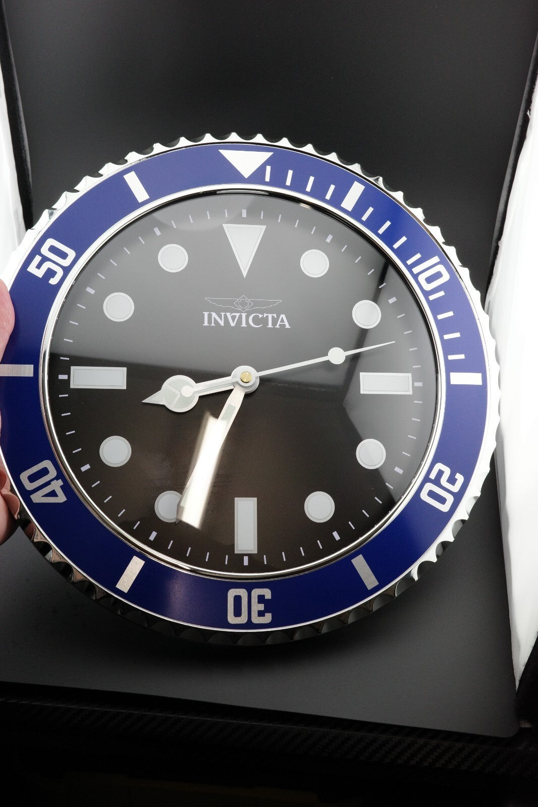 Invcta Pro Diver Wall Clock 70045 - Blue / Black - Brand New & Boxed