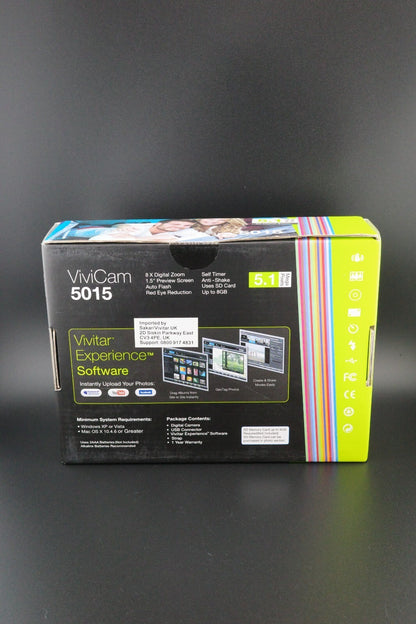 Vivitar ViviCam 5015 5.1MP Digital Camera Brand New Boxed Sealed Retro Y2K
