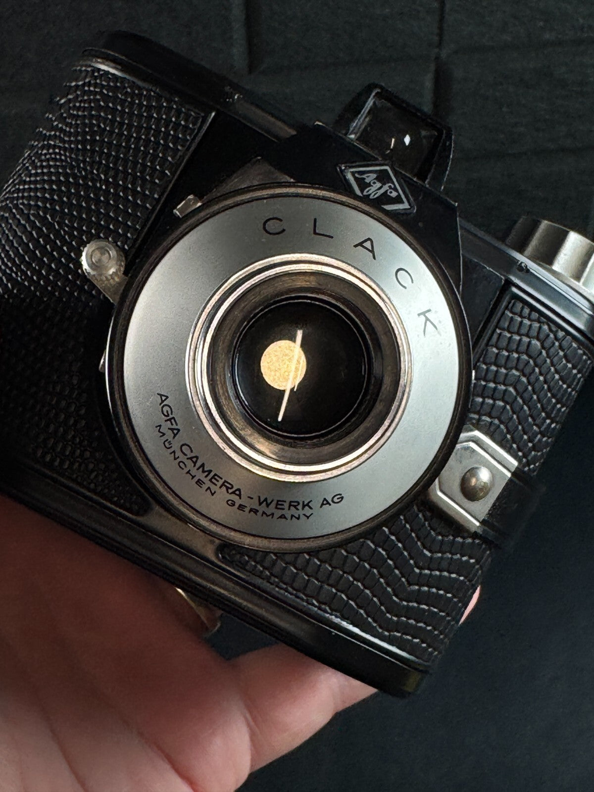 Agfa Clack Vintage 1950's 120 Film Camera + Case - Film Tested & Working