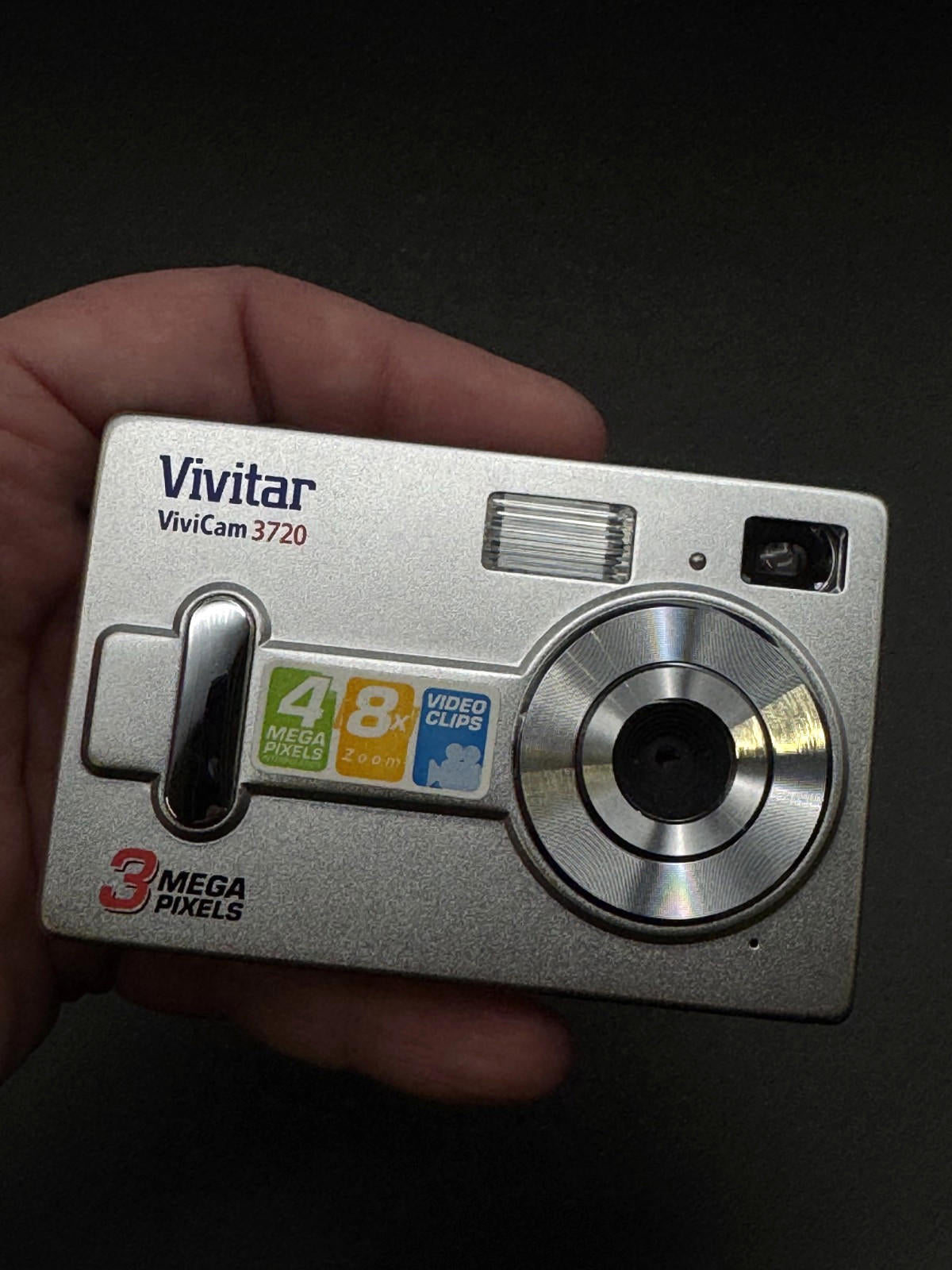 Vivitar Vivicam 3720 3MP Digital Camera + Box, Case & Batteries - Fully Working