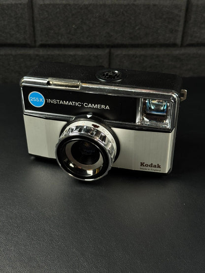Kodak Instamatic 255X Vintage 1970's 126 Film Camera + Case - Tested & Working