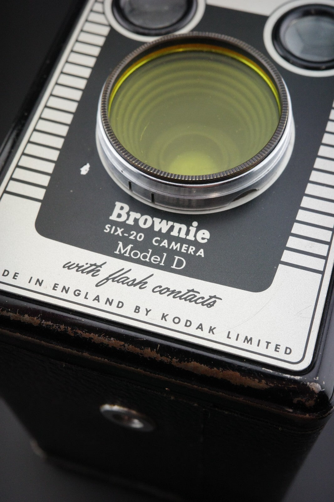 Kodak Six-20 Brownie Model D Vintage 1950's 620 Film Camera + Case - Working