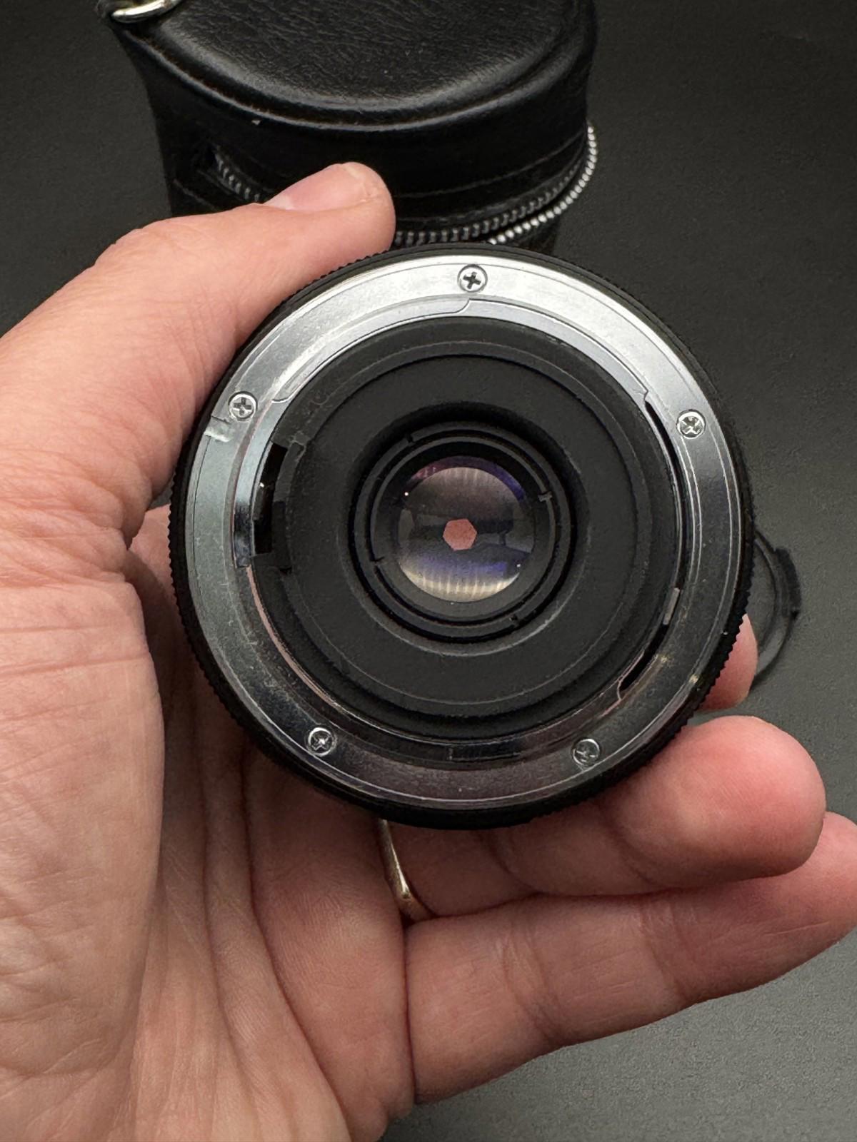 Vivitar MC Wide Angle 28mm f2.8 Vintage Lens PK Tested Clean Glass + Case - VGC