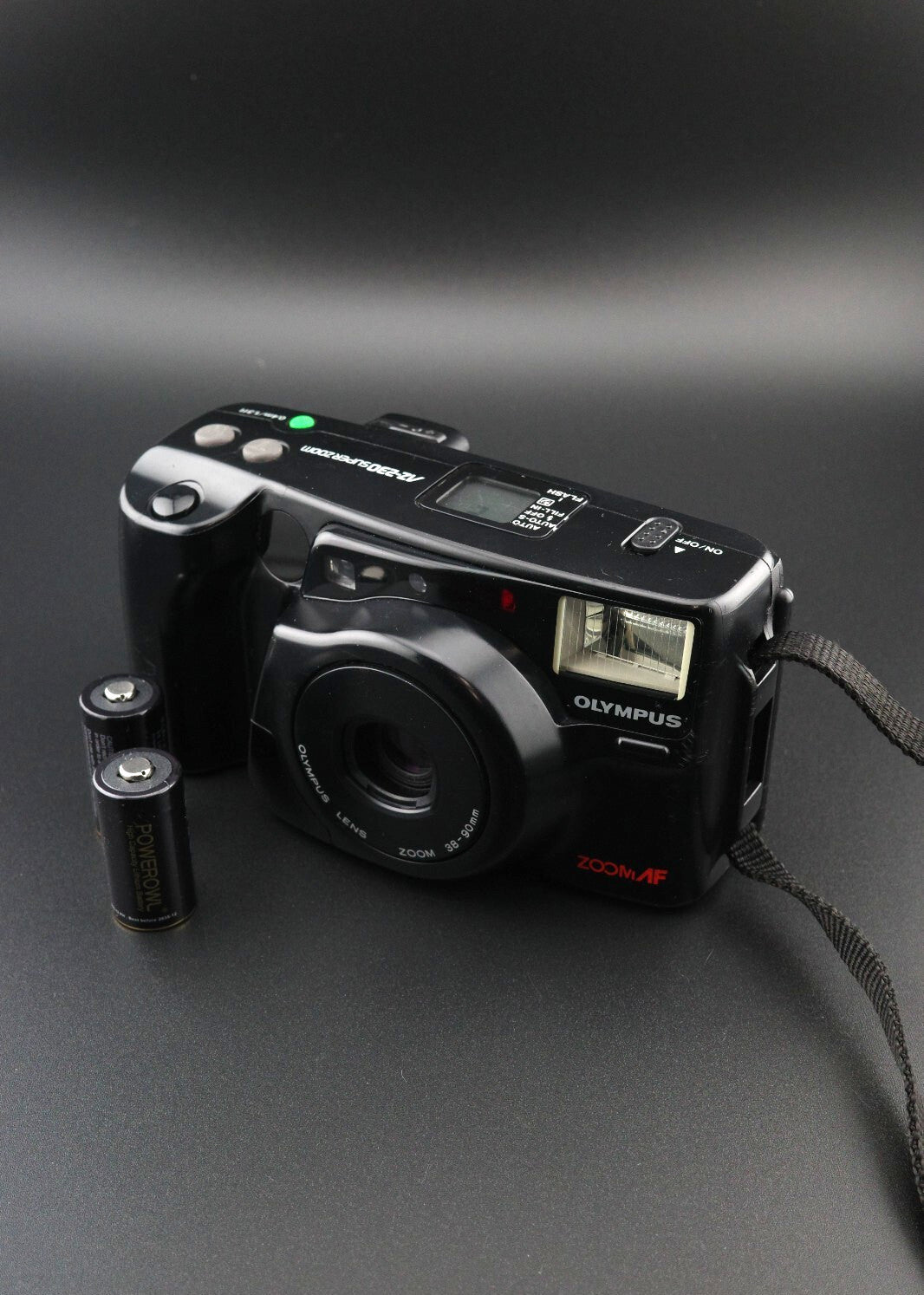 Olympus AZ-230 Superzoom 35mm Film Camera 38-90mm Autofocus - Tested & Working