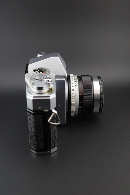 Mamiya/Sekor 500TL 35mm Film Camera +  50mm f/2 Lens Winds, Fires, Faulty Meter