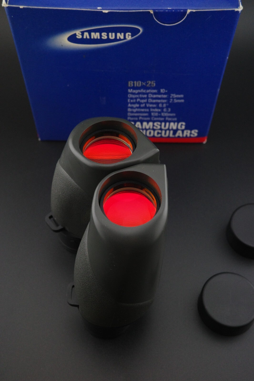 Boxed Samsung B1025 Wide Angle 10x25 Compact Binoculars with Case - Working