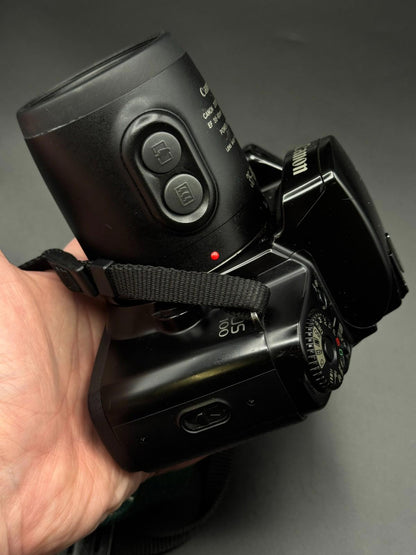 Vintage Canon EOS 100 35mm Film Camera + 35-80mm Power Zoom Lens - Working (O15)