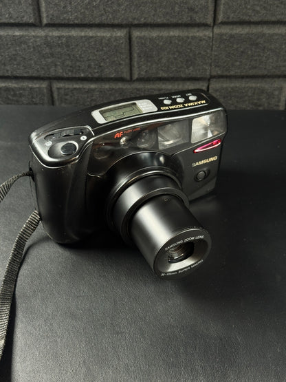 Samsung Maxima Zoom 105 35MM Camera With Case Film Tested