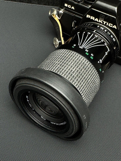 Praktica BCA Electronic 35mm SLR Camera + Pentacon 70-210mm Lens - Working