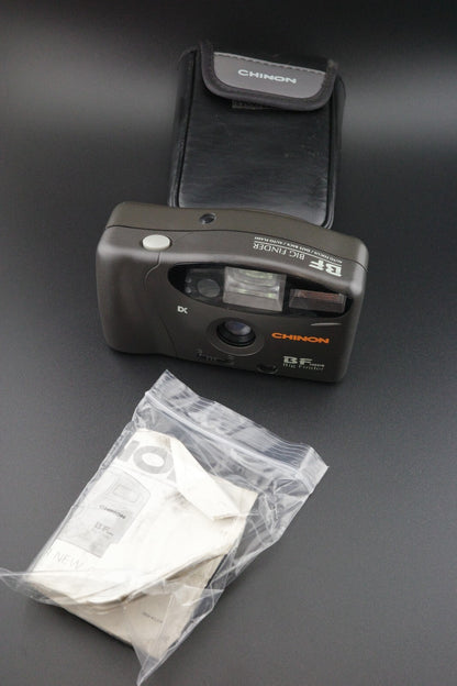 Chinon BF 200DB Big Finder Point + Shoot 35mm Film Camera - Tested & Working