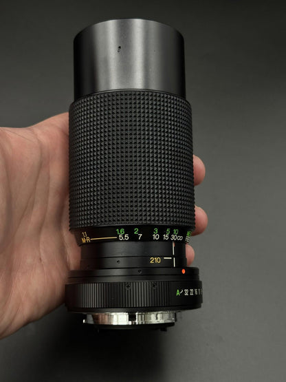 Vivitar 70-210mm f/4.5-5.6 MC Vintage Macro Focusing Zoom Lens Pentax PK Mount