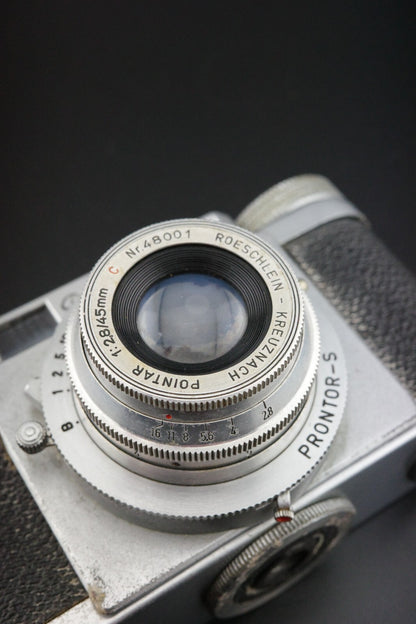Vintage 1950's Braun Paxette 35mm Camera + Case - Faulty Spares or Repair