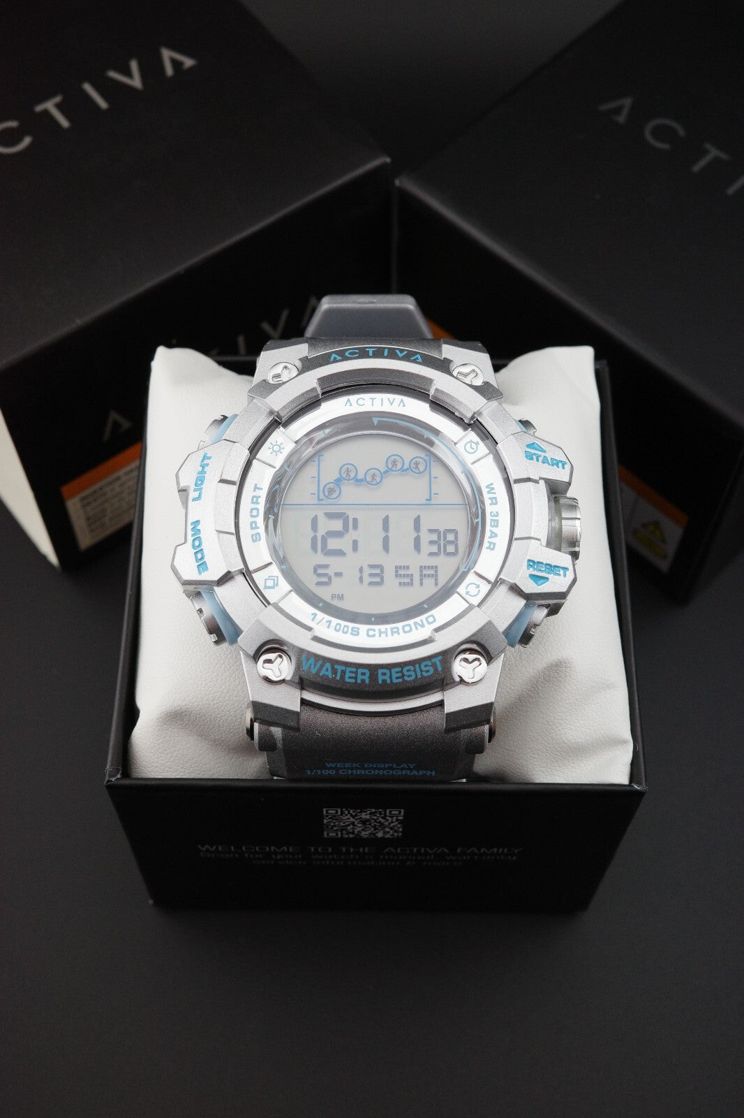 Brand New Activa Summit X Invicta ACW8082-025 Digital Watch 50mm - Silver Blue
