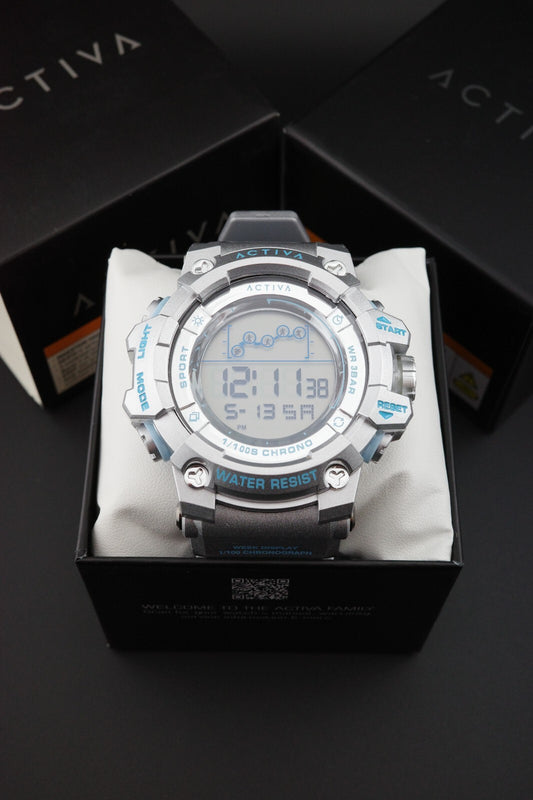 Brand New Activa Summit X Invicta ACW8082-025 Digital Watch 50mm - Silver Blue