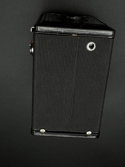 Vintage 1950s Agfa Synchro Box 120 Film Camera With Art Deco Design - Working