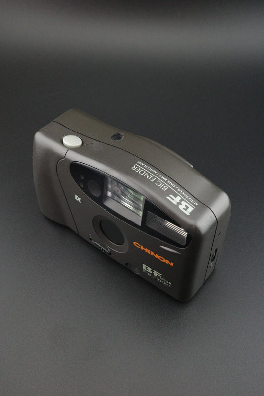 Chinon BF 200DB Big Finder Point + Shoot 35mm Film Camera - Tested & Working