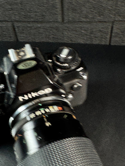 Nikon F-301 35mm Film SLR Camera + Tamron 35-200mm Zoom Lens - Tested & Working