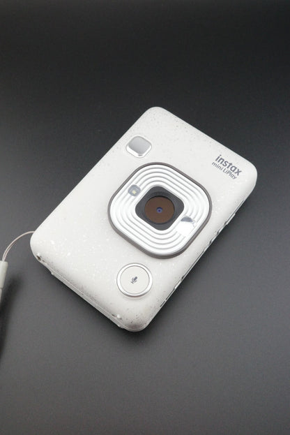 Fujifilm Mini LiPlay Hybrid Digital Instant Camera Misty White Tested & Working