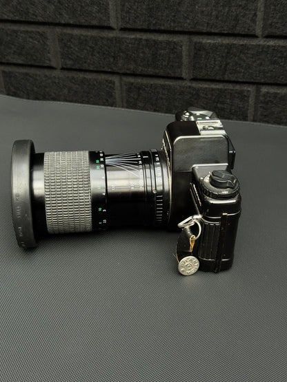 Praktica BCA Electronic 35mm SLR Camera + Pentacon 70-210mm Lens - Working