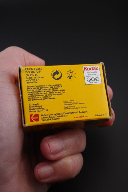 Kodak Color Plus 200 35mm Film - 24 Exposures - Boxed & Sealed Expired 08/2007