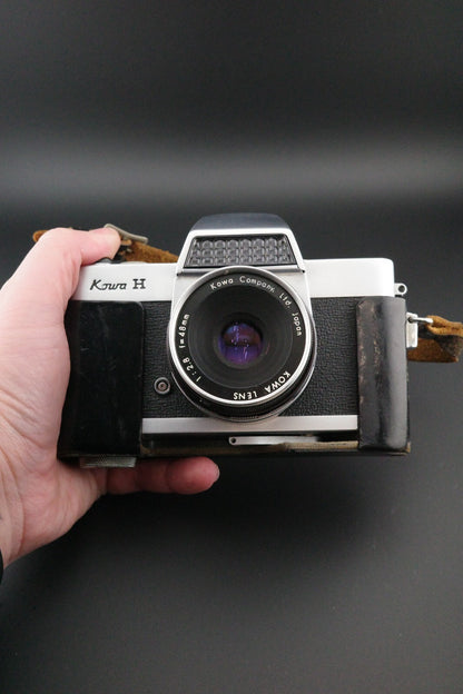 Kowa H 35mm SLR Camera 48mm f2.8 Case Faulty Spares Repair Vintage 1963
