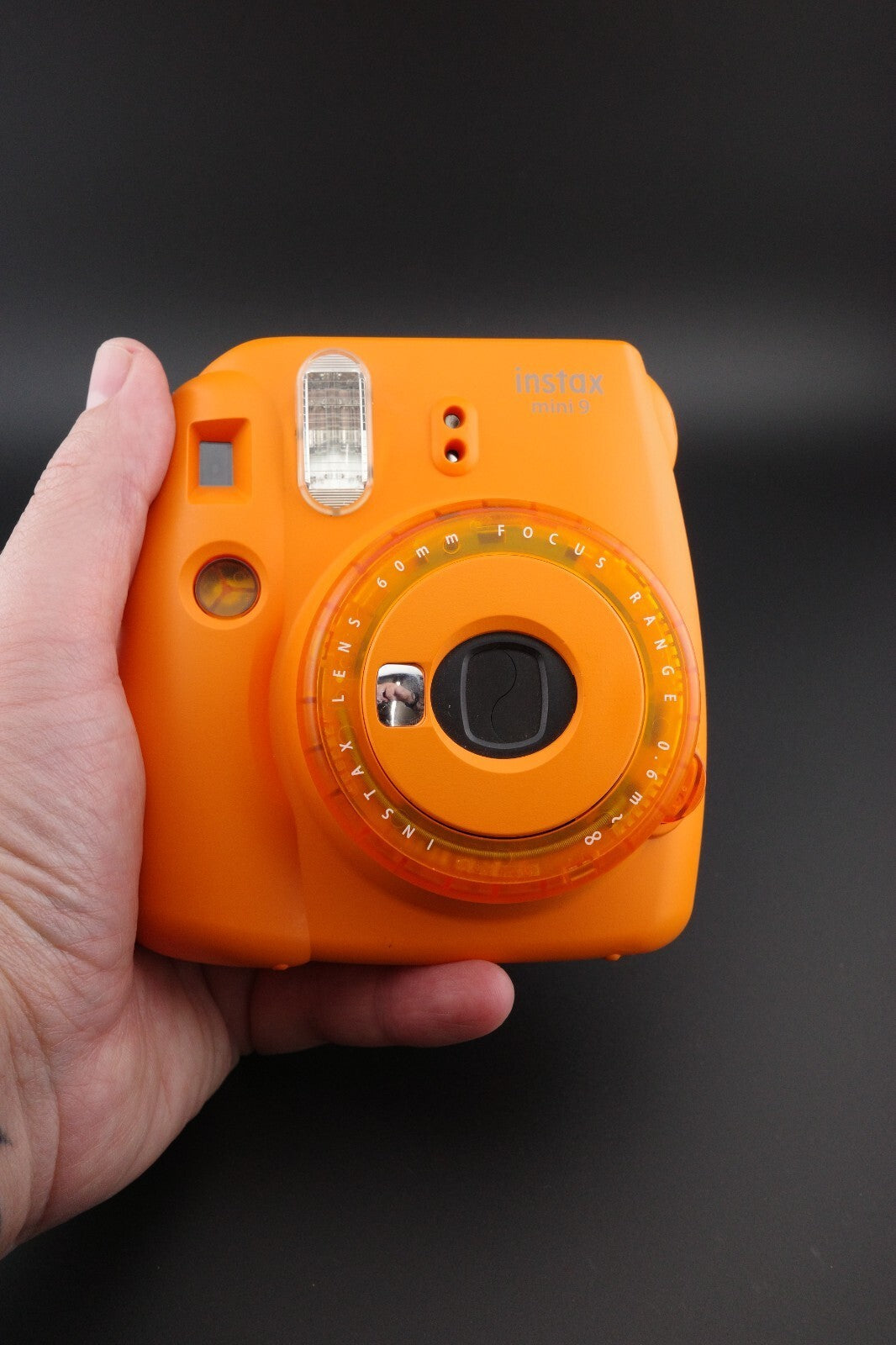RARE Fujifilm Instax Mini 9 Orange Instant Film Camera - Tested & Fully Working