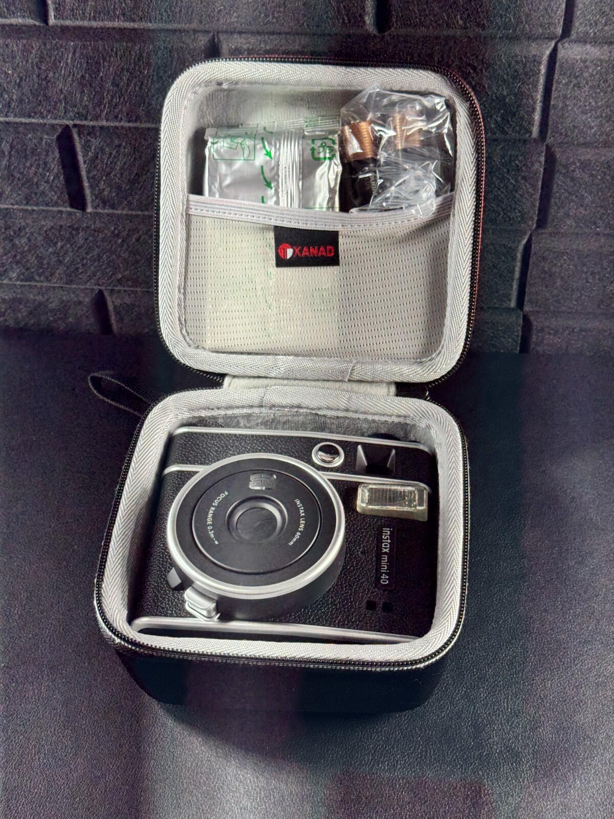 Fujifilm Instax Mini 40 Instant Camera + Case, Film & Batteries (Tested Working)