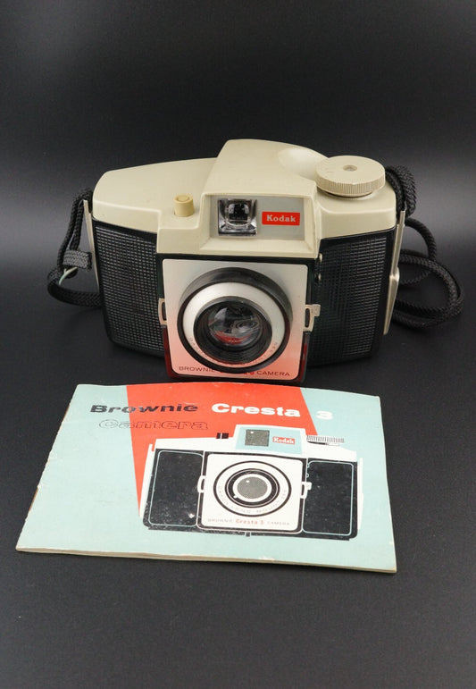 Kodak Brownie Cresta 3 Vintage 120 Film Camera Tested & Working + Instructions