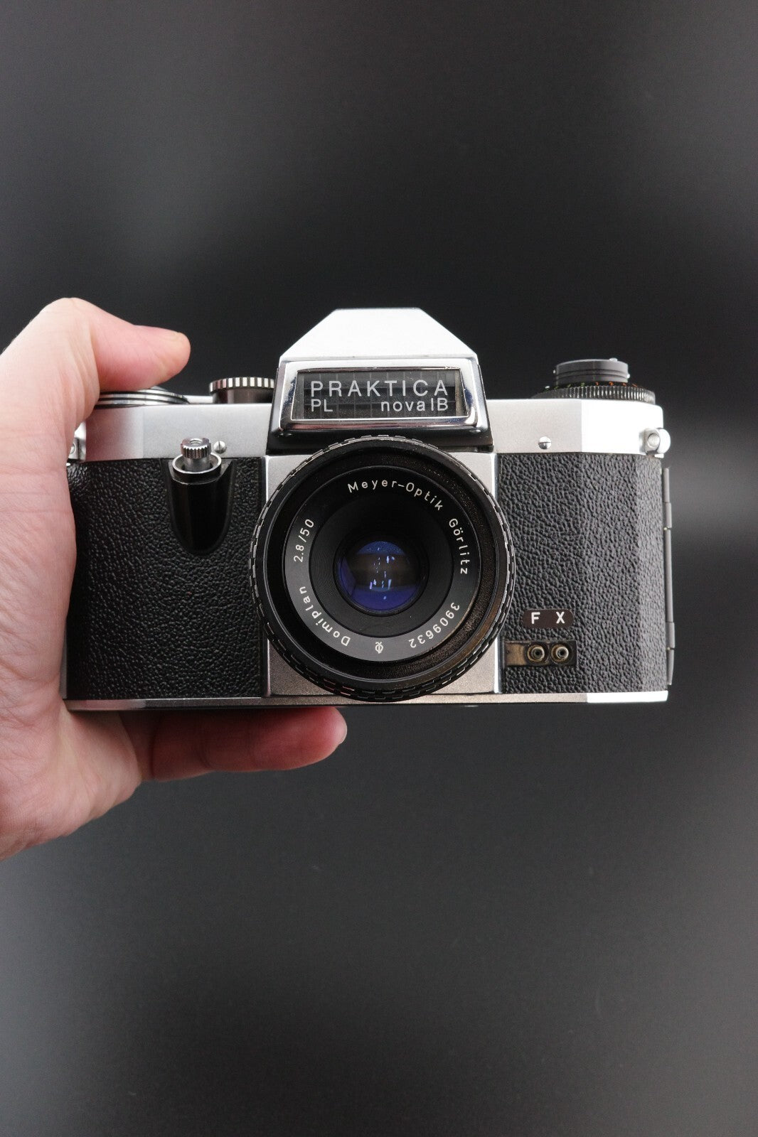 Praktica PL Nova 1B 35mm SLR + Meyer Optik 50mm f/2.8 - Film Tested & Working
