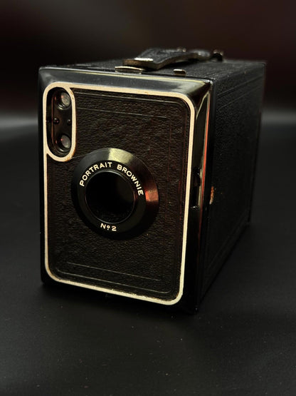 Vintage Kodak Brownie No.2 Portrait 120 Film Model F Box Camera Tested & Working