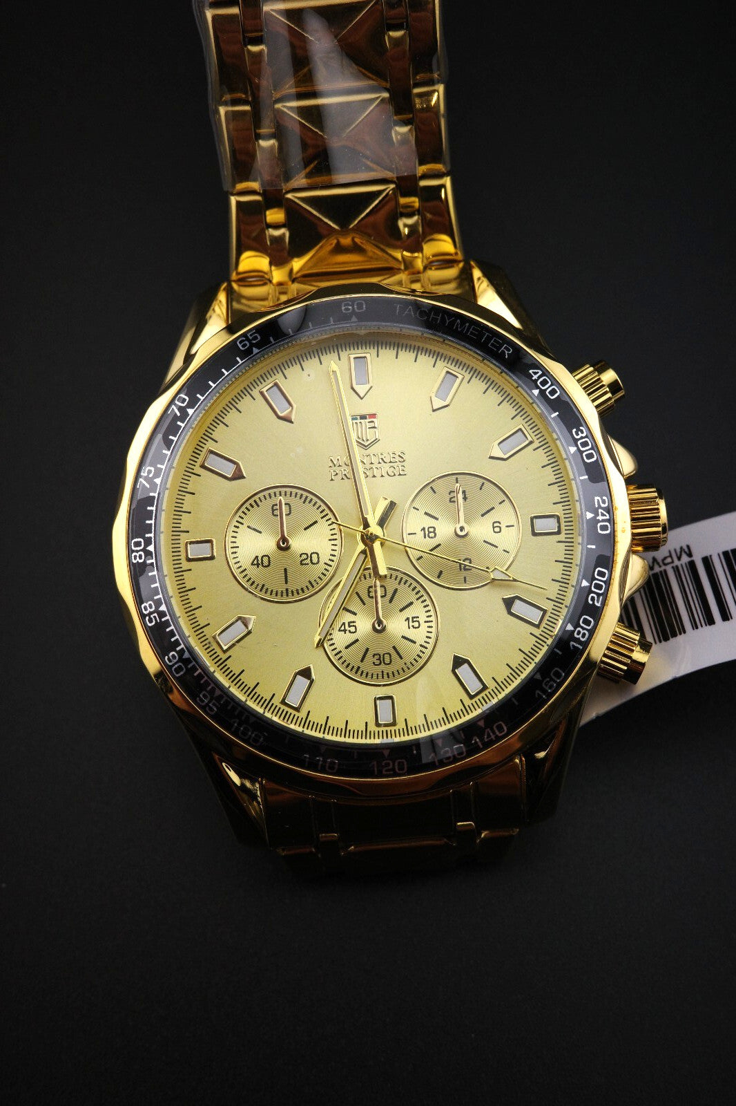 Montres Prestige MPW-0342 Men's Watch 44mm Gold S.Steel Quartz - New & Boxed