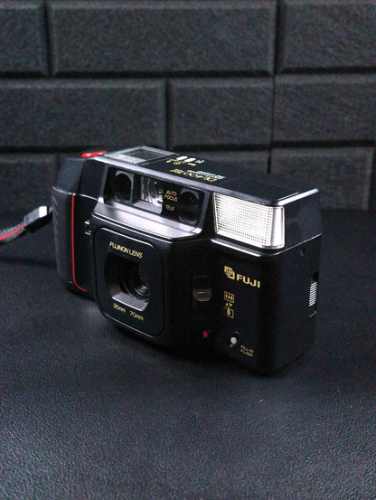 Fuji DL-400 Tele Point & Shoot With 35mm Film Camera - Boxed, Working (Fungus)