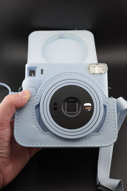 Fujifilm Instax Square SQ1 Instant Camera Glacier Blue + 4 Film Packs and Case