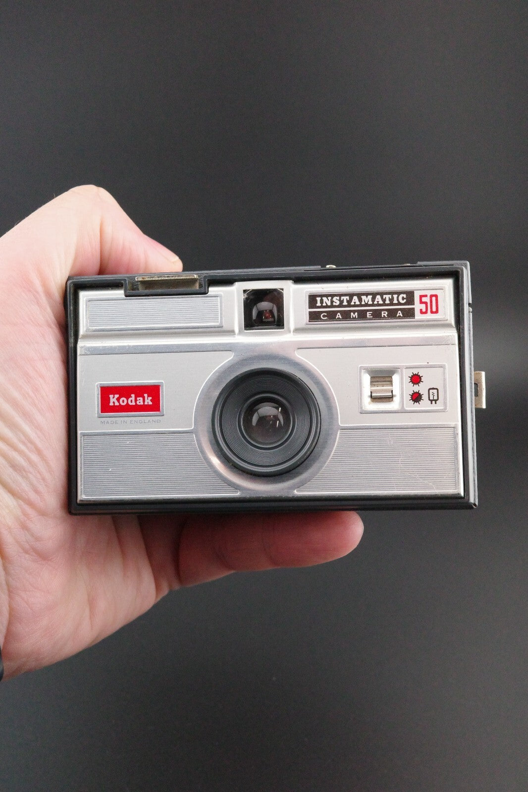 Vintage 1960s Kodak Instamatic 50 126 Film Camera & Case - Tested & Working