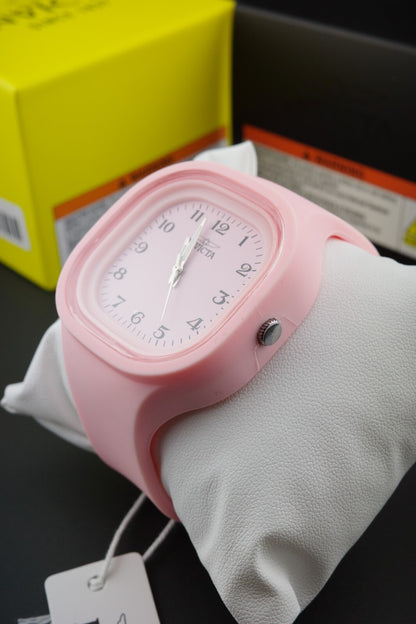 Brand New & Boxed Invicta Celestial Lady 70385 Pink Dial & Pink Silicone Strap 45.3mm Quartz Watch